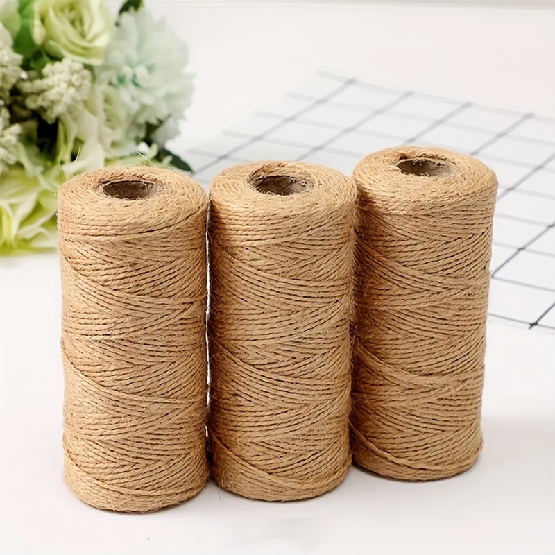 1pc/3pcs 1968.5 Inch Hemp Rope Hand-woven Diy Thin Rope Jute Retro  Decorations Bundle Rope Simple Home Accessories Clothing