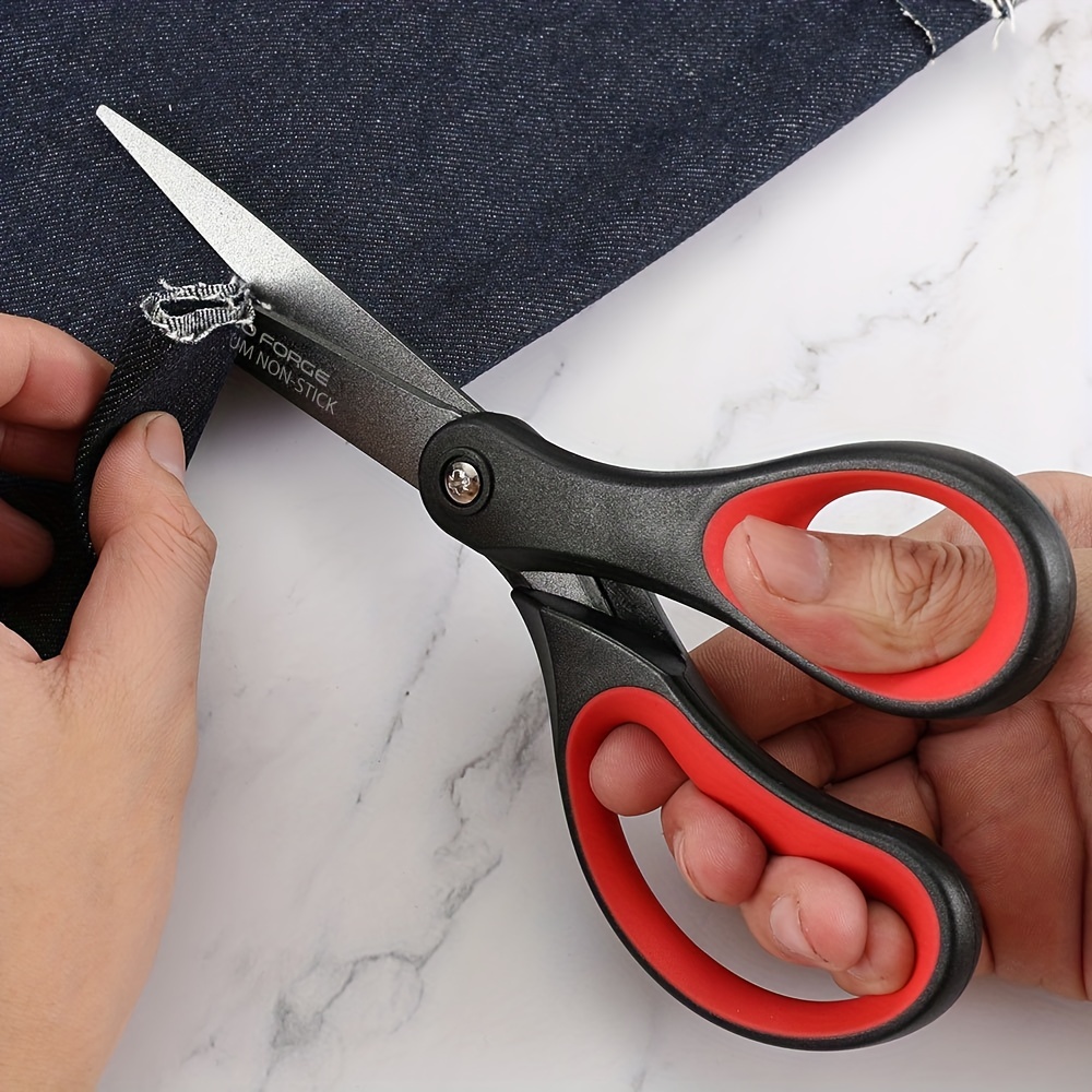 Sharp Scissors All Purpose Titanium Coated Non-stick Office Shears  Multipurpose For Home School Sewing Craft Cut Paper Fabric Comfortable Grip  - Temu