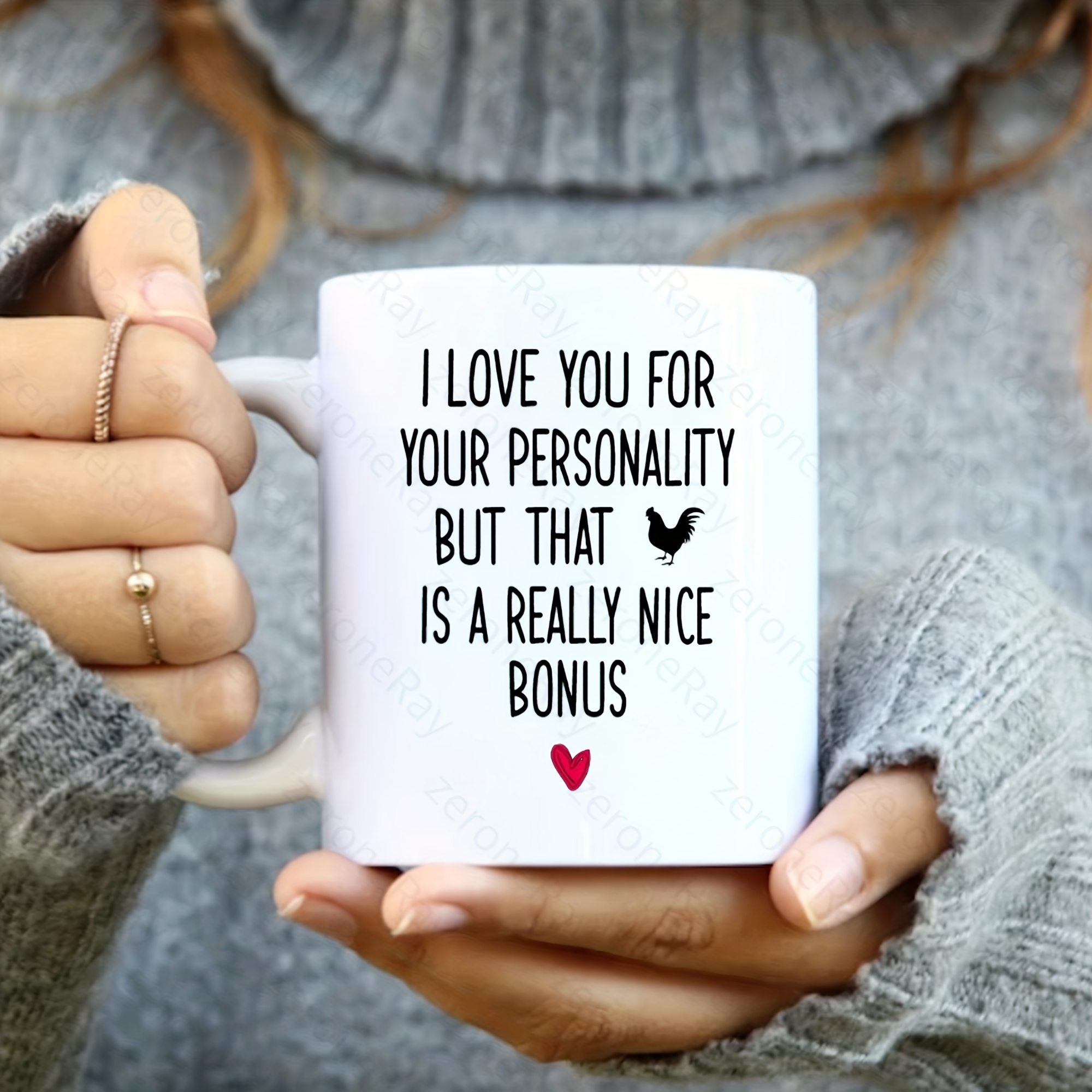 1pc, Ceramic Cup, Coffee Cup, I Love You For Your Personality But That Mug,  Boyfriend Mug, Funny Boyfriend Gift, Funny Gifts For Him, Valentine's Day