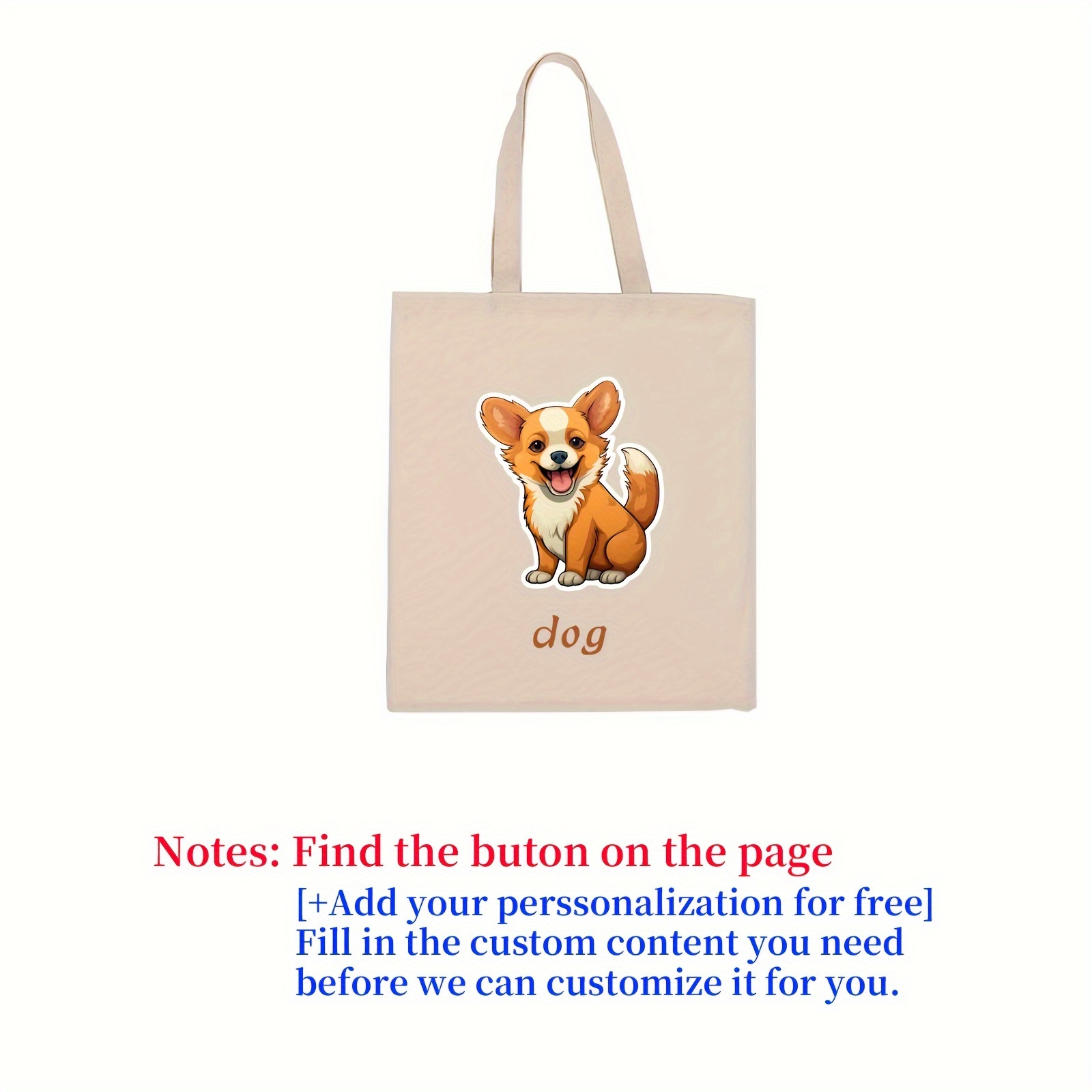 1/3/9pcs Bolsa De Lona Personalizada Para Perros De Hombres - Temu