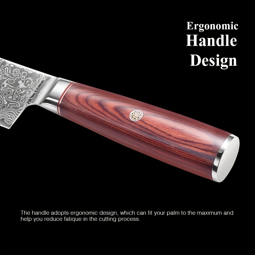 Ergonomic Handle Damascus Knife