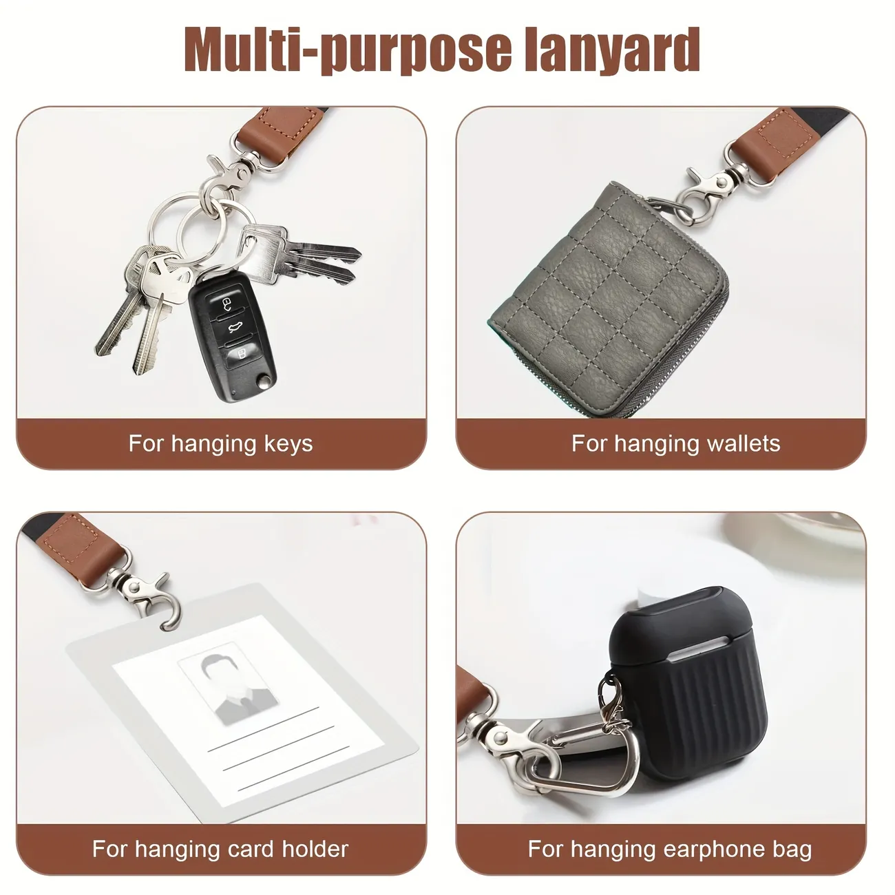 Badge Holder Lanyard Keychain Hard Case Id Holder, Cute Lanyards For Id  Card Holder, Fashion Lanyard Work Id Holder, Lanyard Keyring For Id Badges  And Keys - Temu
