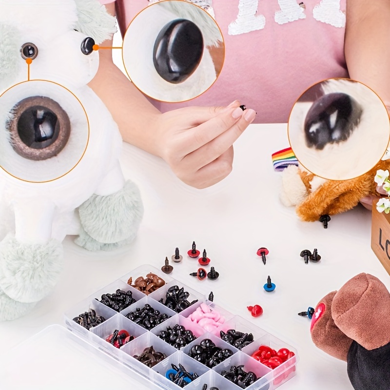 Safety Eyes And Noses With Washers For Stuffed Animal Doll - Temu