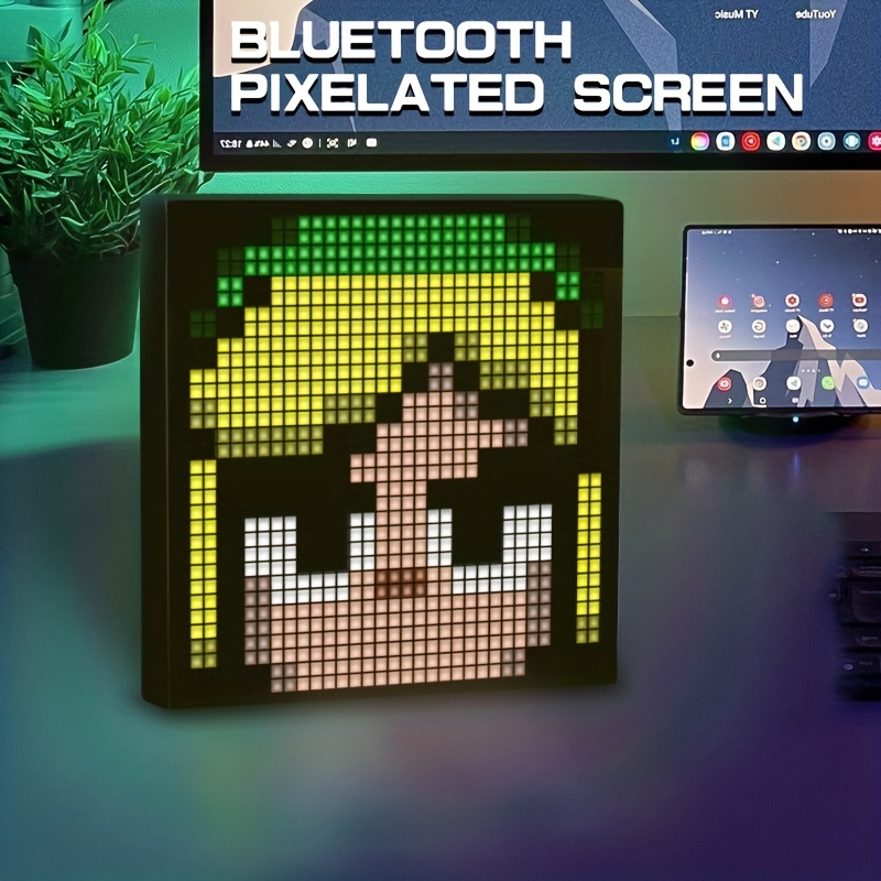 Pixel Art Digital Picture Frame With 32x32 Led Display App Control