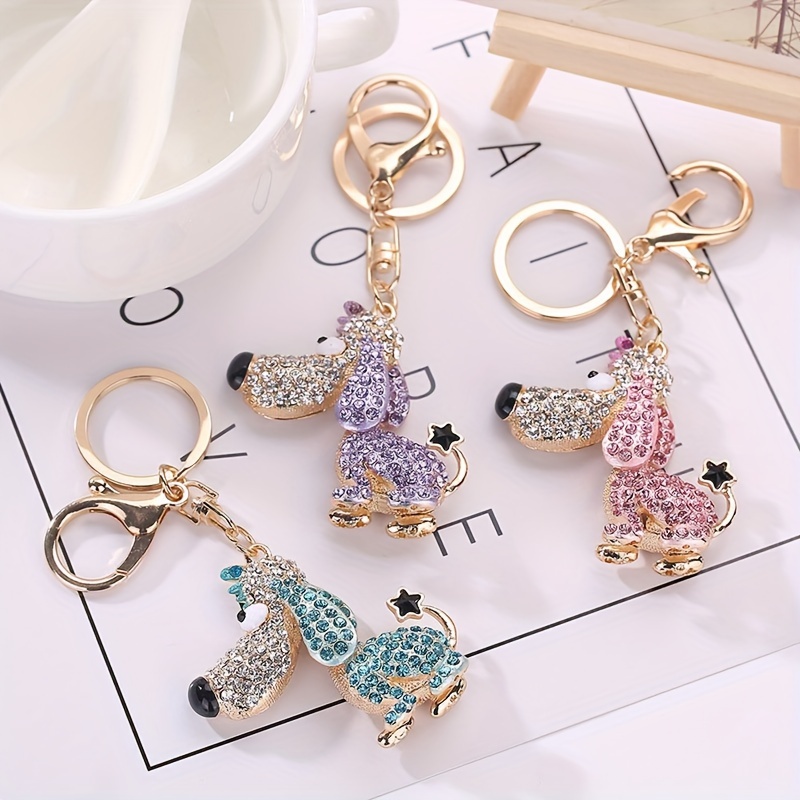 1pc Glossy Key Chain Metal D Ring Keychain Hanging Buckle Car Key Holder  Openable Bag Belt Strap Buckle Dog Chain D Shape Horseshoe Keyring