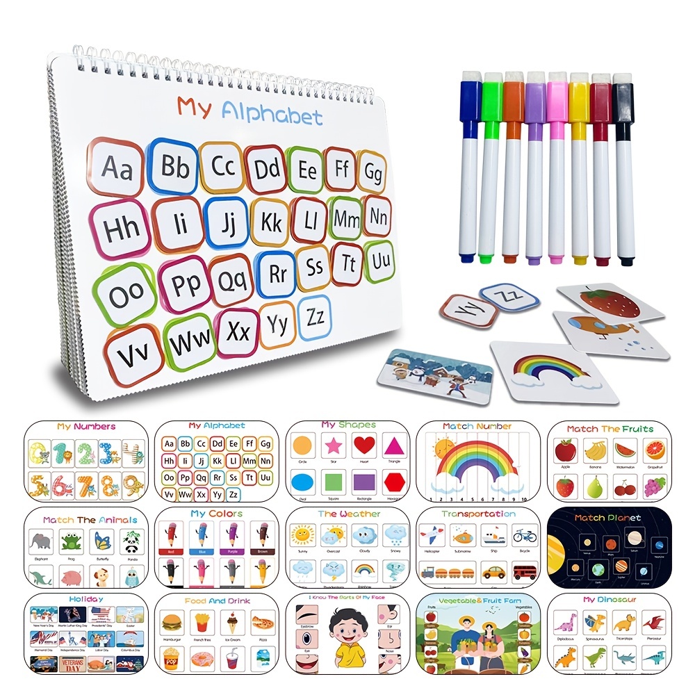 32 Themes Montessori Preschool Learning Activities Busy Book, Preschool  Workbook Activity Binder Montessori Toys For Toddlers, Learning Materials  And