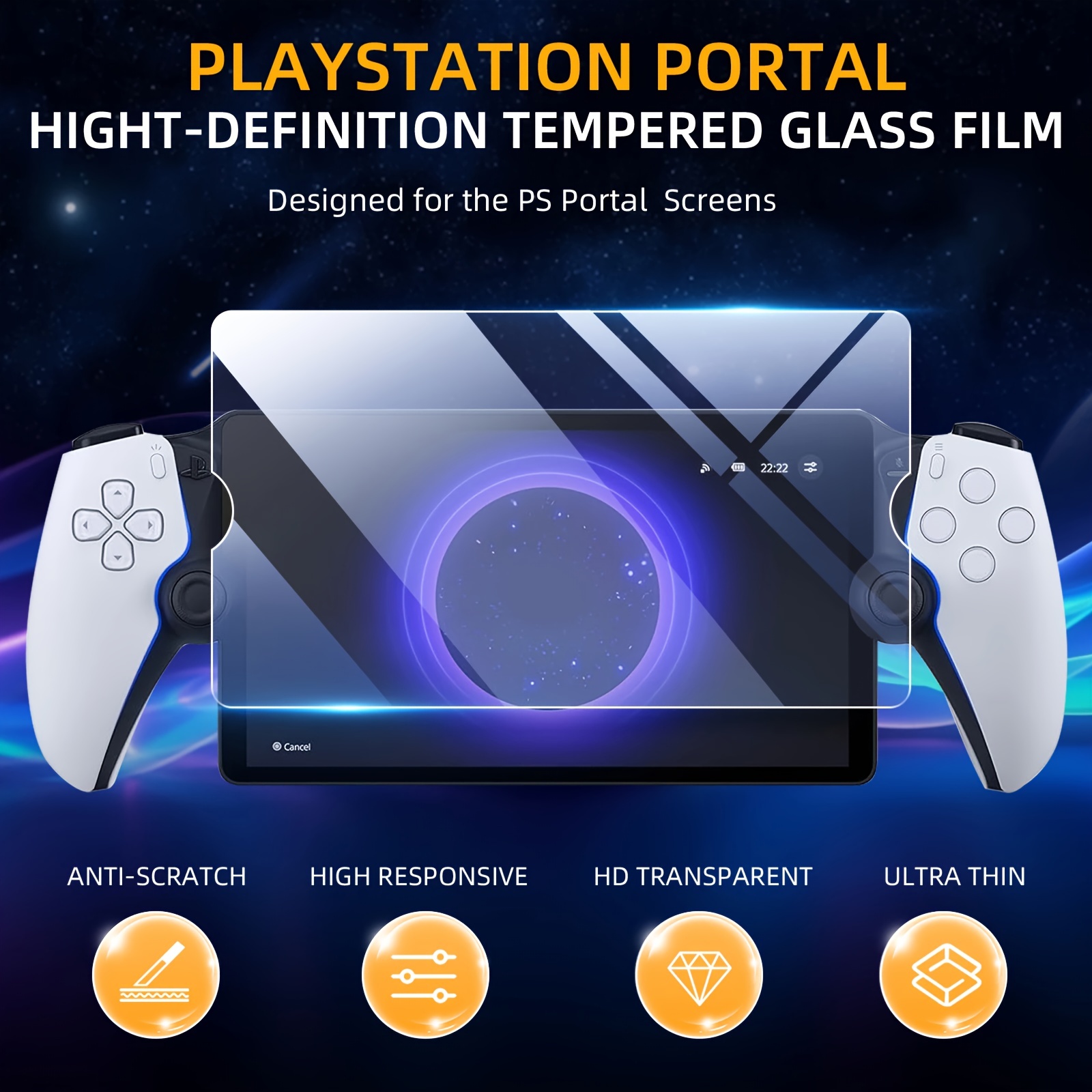 1pc/2pcs Film Trempé Portable Pour Portail PS5 Protecteur - Temu France