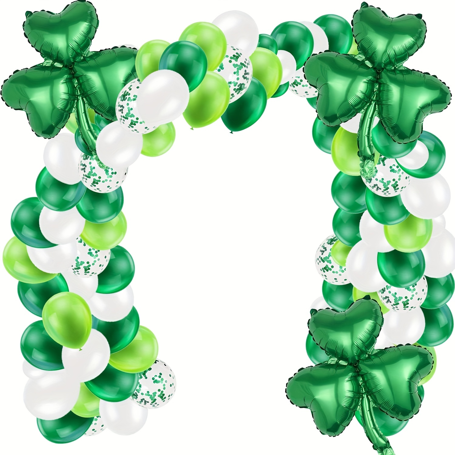 St. Patrick' s Day Balloon Garland Arch Kit Shamrock Lucky One