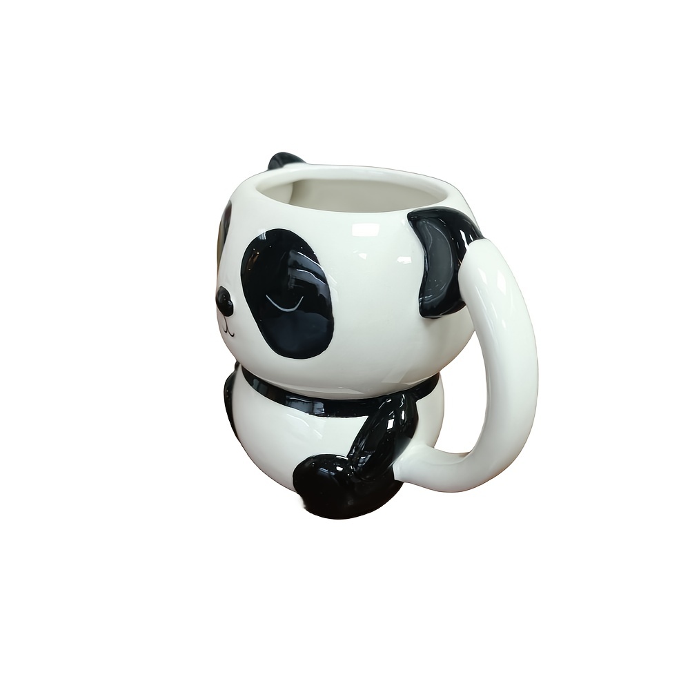 Cartoon Animal Coffee Mug Painted 3d Small Raccoon Panda - Temu