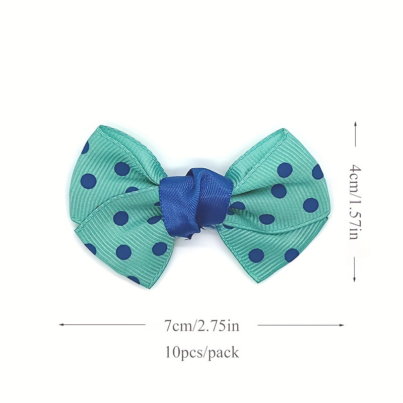 10pcs, Diy Ribbon Bow Jewelry Headwear Jewelry New Rowan Ribbon Bow Tie  Blue, Scene Decor, Festivals Decor, Room Decor, Home Decor, Offices Decor,  The