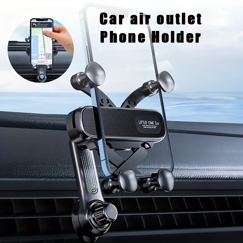 AINOPE Soporte de teléfono para coche 2022 con soporte de teléfono para  coche con clip de ventilación de aire, bloqueo automático, manos libres