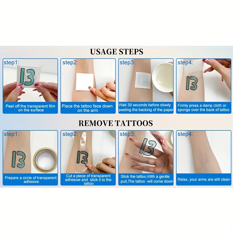 Concert Tour Tattoo Stickers 13 Removable - Temu Canada