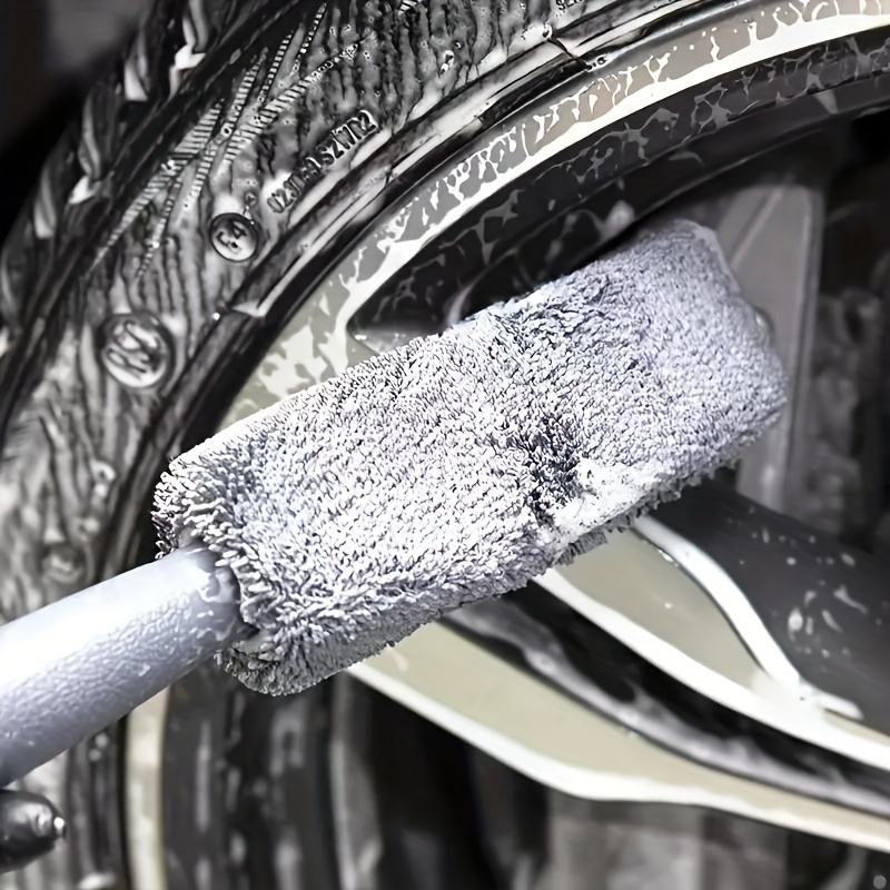 1PC Car Wash Detailing Car Cleaning Brush Microfiber Wheel Rim Brush For  Car Trunk Motorcycle Auto Detailing Brush