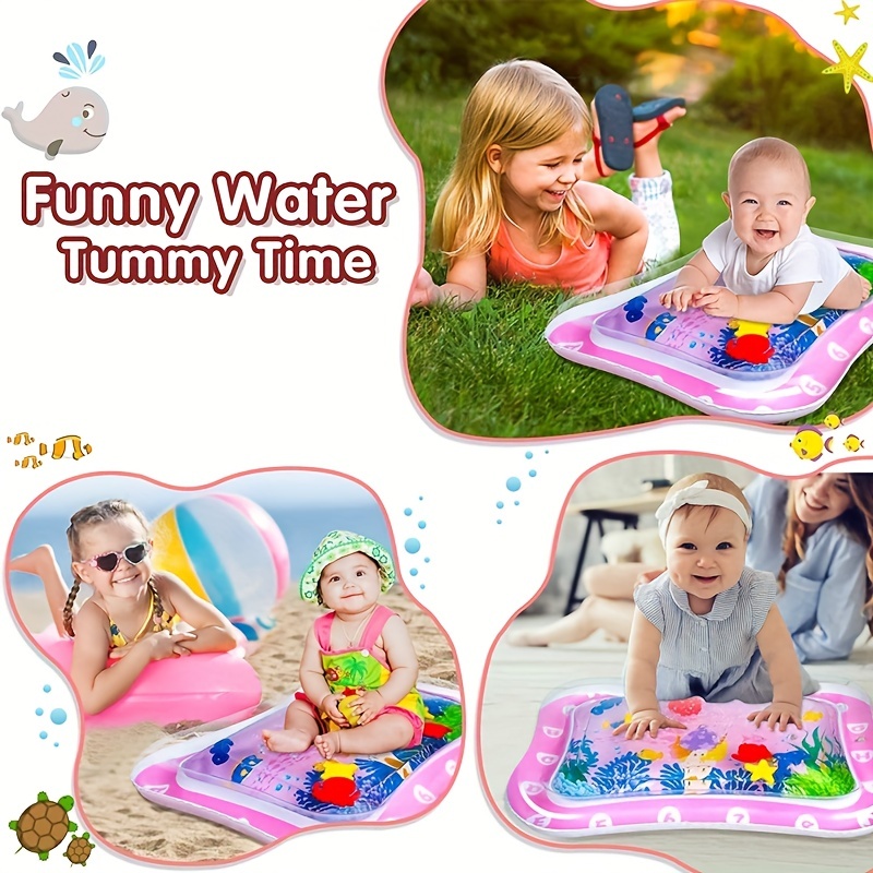 Jouets pour bébé 0-3 6 mois, tapis gonflable de jeu d'eau pour