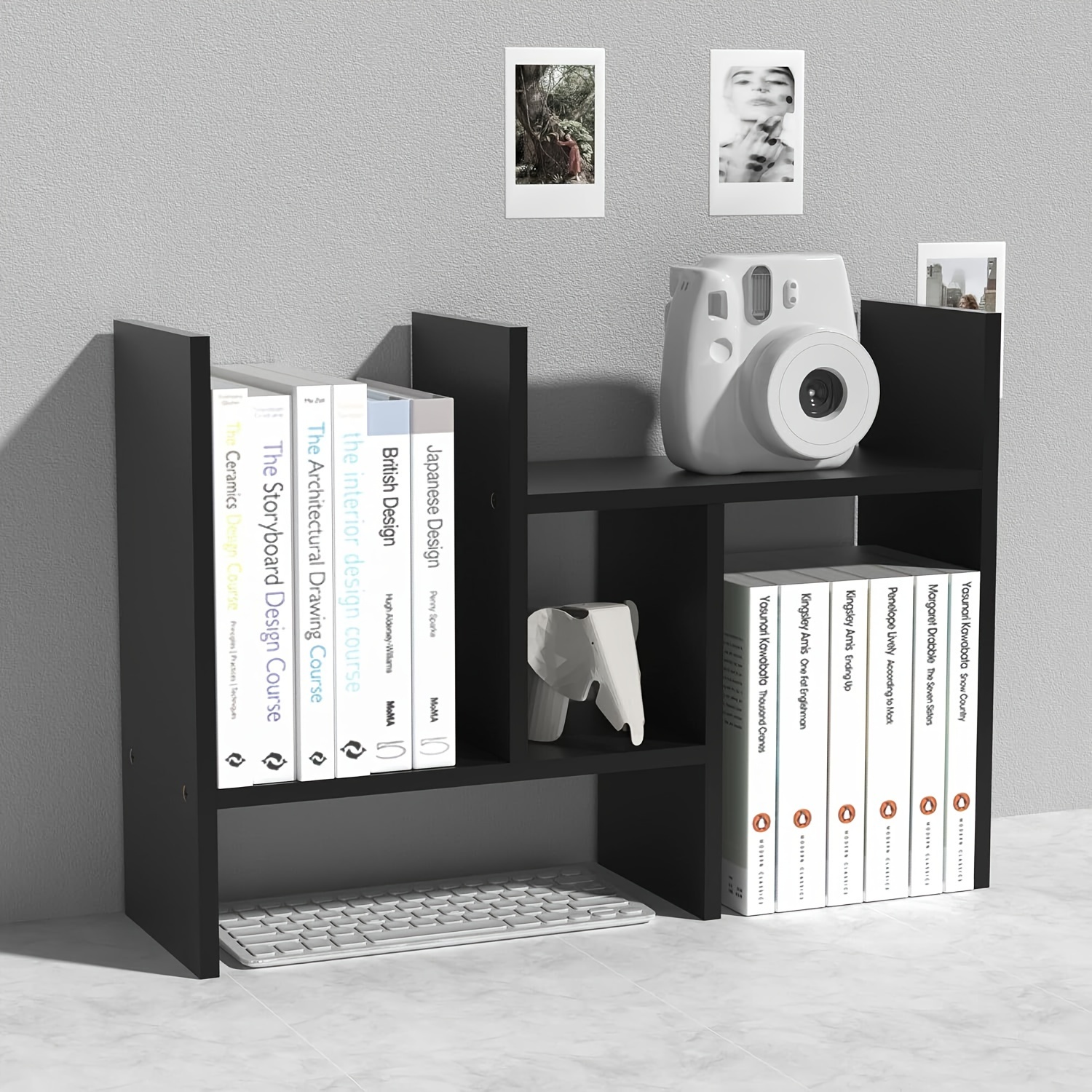 Solid Wood Rotating Bookshelf 360 Degrees Movable Small Bookcase Floor with  Wheels Simple Rack Home Children against the Wall