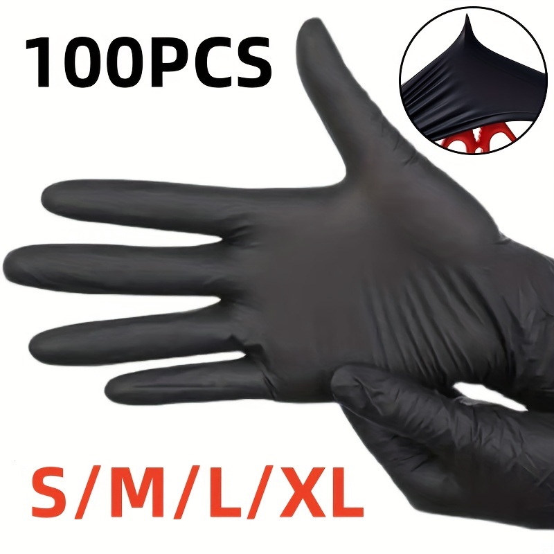 100 gants jetables M à XXL Nitrile non poudré non stérile