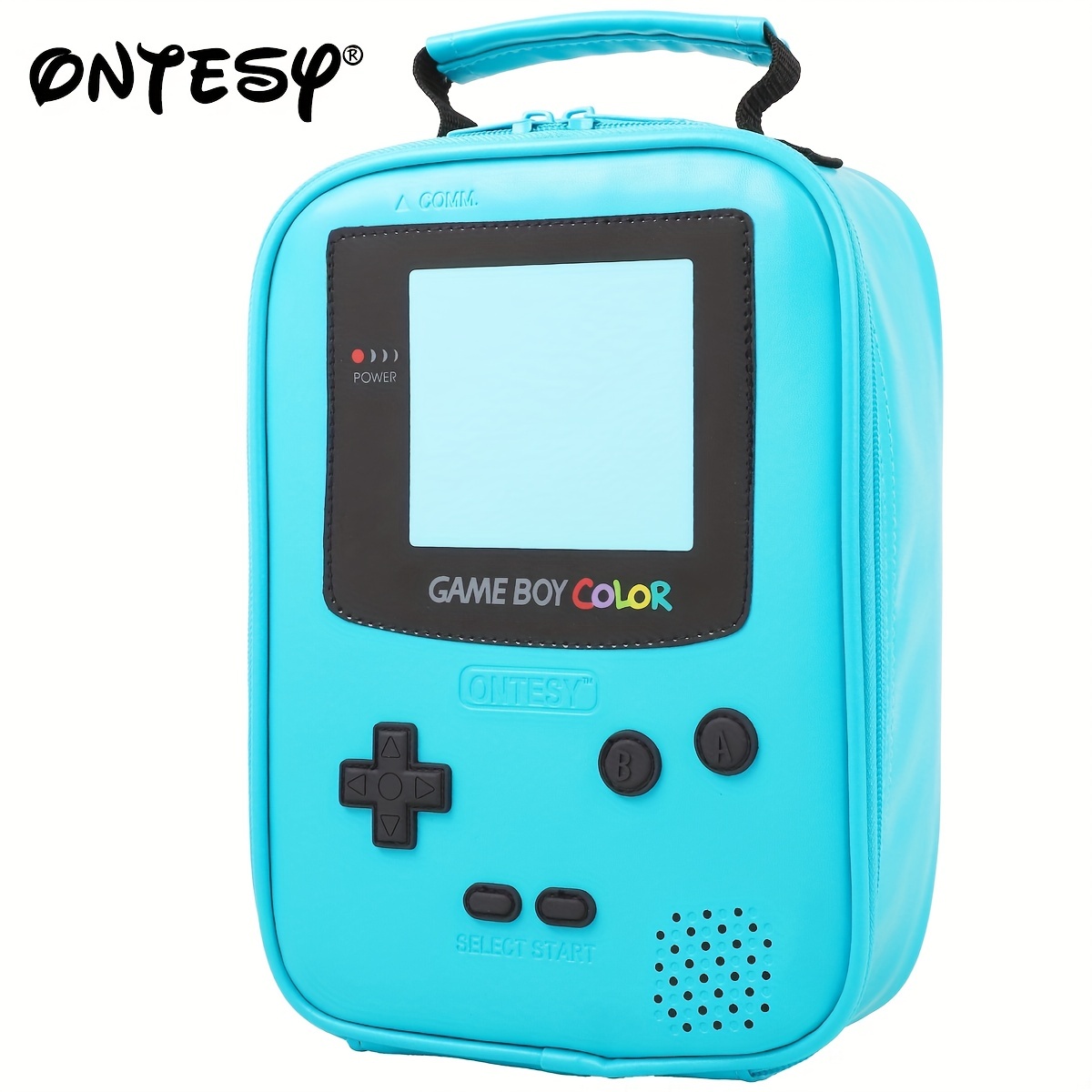 

Boys Lunch Bag Gameboy Leather Lunch Box Reusable Waterproof Thermal Insulated Cooler Bag For Kids Boys Girls Toddlers Teens Men Women