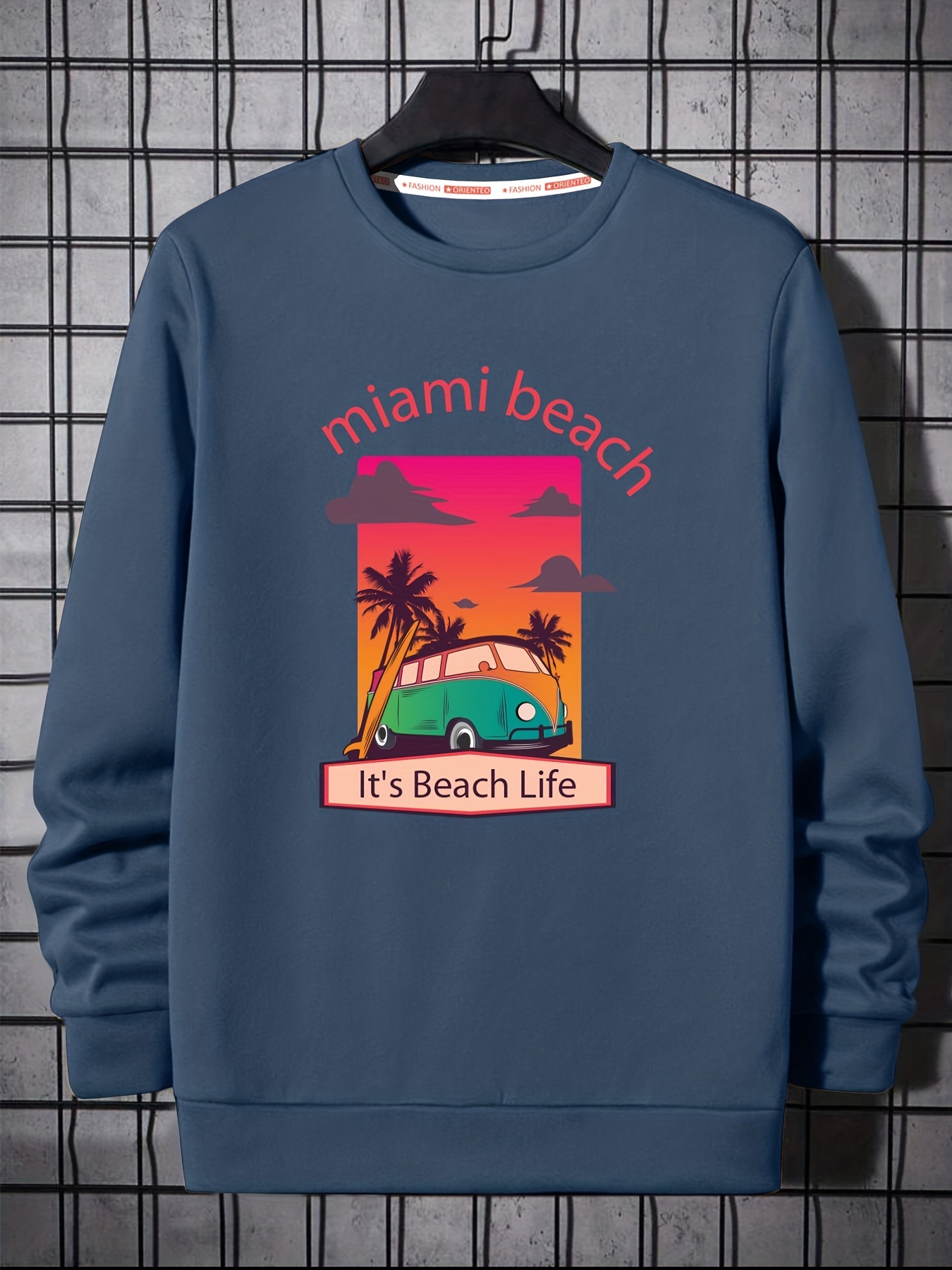 Miami beach Florida Retro' Unisex Baseball T-Shirt