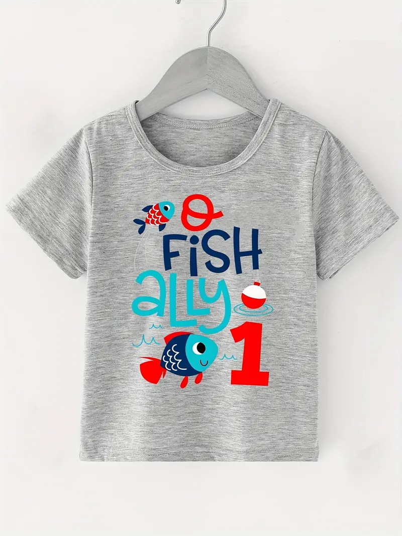 O-Fish-Ally- ONE Boys 1st Birthday Shirt for Baby Boys First