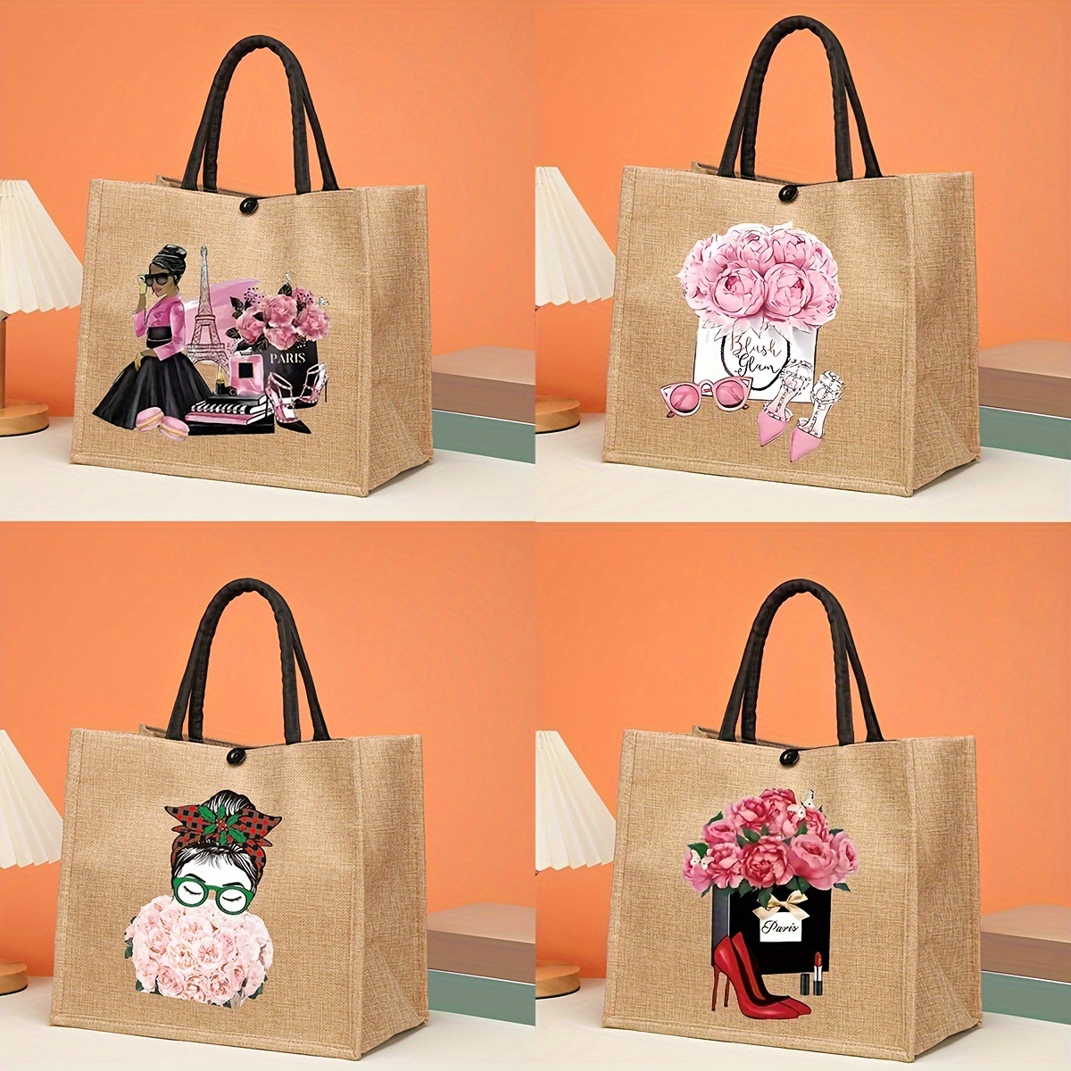 5pcs Bolsas Regalo Estampado Flores Coloridas Bolsas - Temu