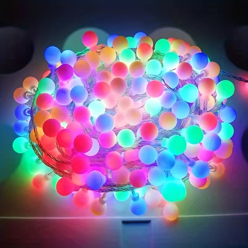 TRONJE 10 LED Guirlande Lumineuse Ø6cm Boules de Coton avec Minuterie 4h -  Portable Chaîne Lumière 1,9m - Décoration Lampe avec Piles - Marron-Rose :  : Luminaires et Éclairage