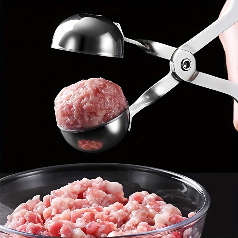 Stainless Steel Meatball Making Tool Meat Scoop Fish Spoon - Temu