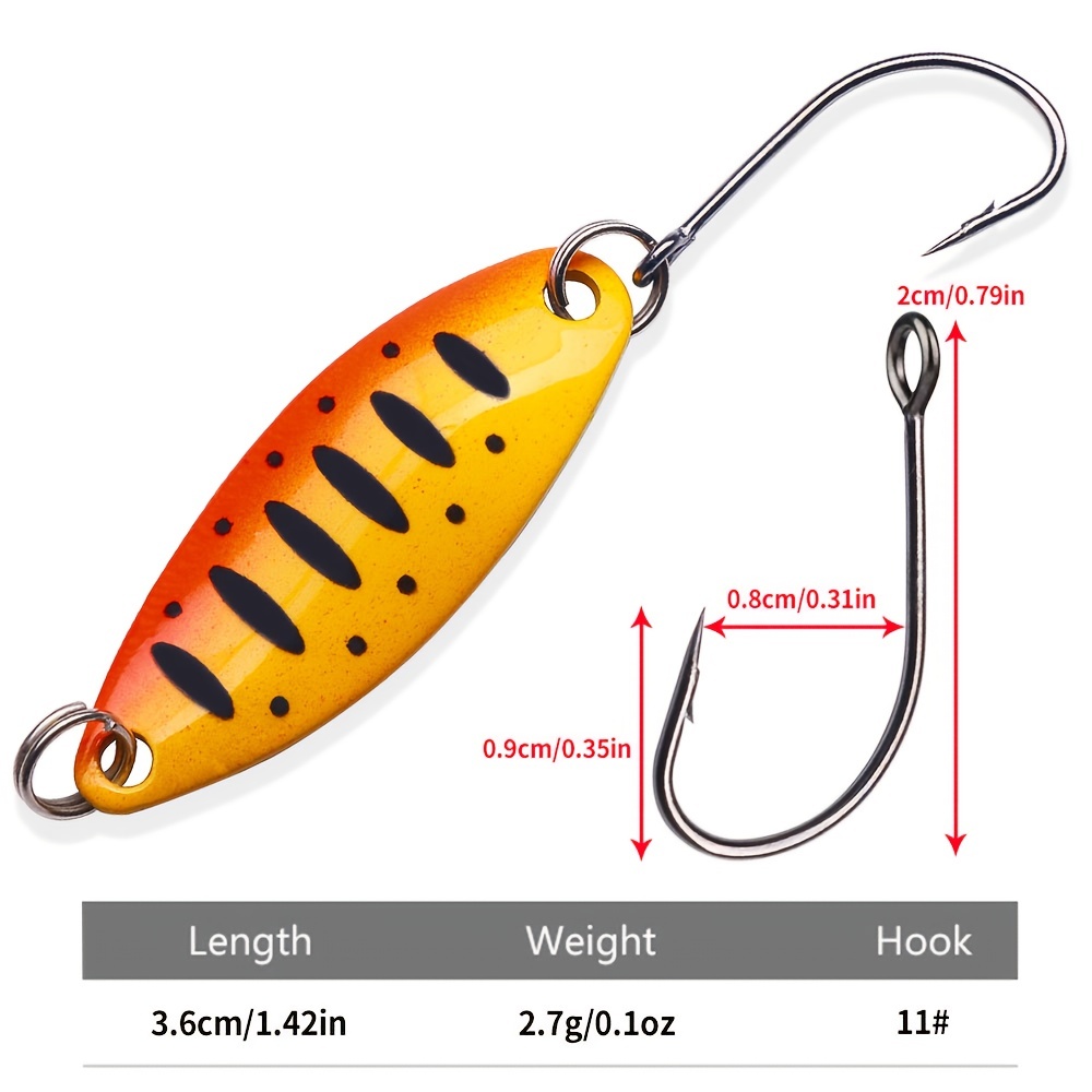 Spinning Spoon Lure Oblique Cut Fishing Spoon Fishing Tackle - Temu