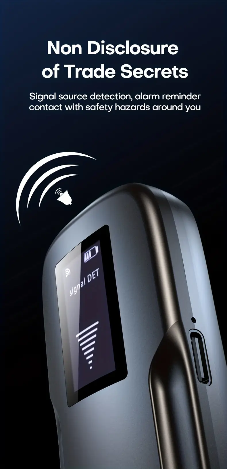 2024 upgraded camera detectors with oled screen bug detector listening device detector rf signal detector privacy protector 6 levels sensitivity 4professional modes infrared sensing function without function of wireless signal emission details 1