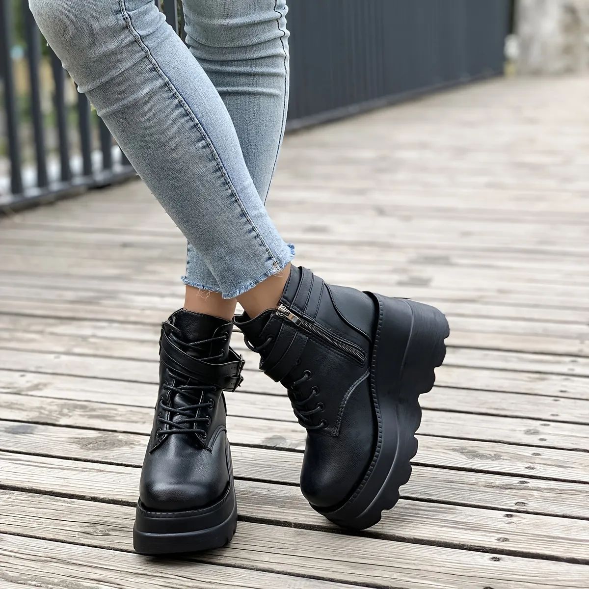 platform ankle boot