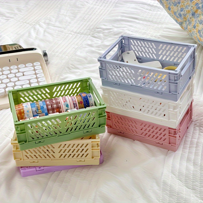 Desktop Storage Box Basket Small Storage Basket Plastic