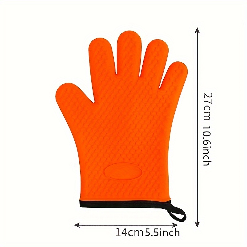 Silicone Oven Mitts, Short Heat Resistant Mitts, Microwave Oven Double  Layer Baking Oven Insulation Gloves, Non-slip Grip Surfaces And Hanging  Loop Gloves, Kitchen Supplies - Temu