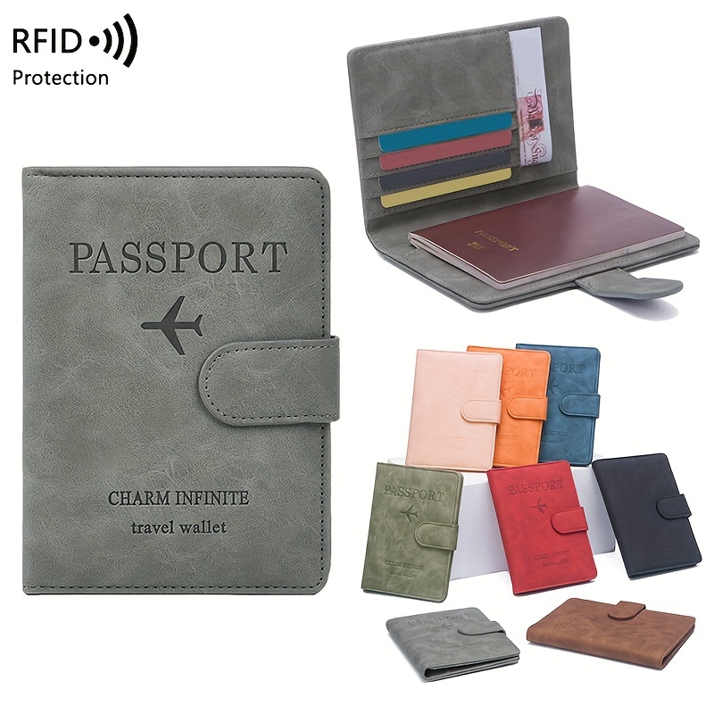 Family Passport Holder Rfid blocking Travel Wallet Ticket - Temu