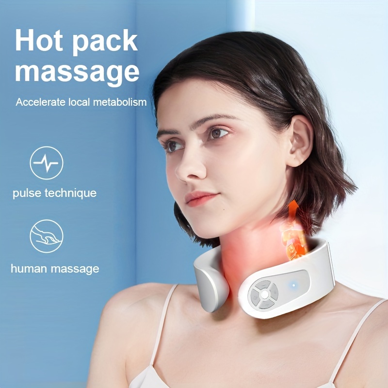 Hot Compress Neck And Shoulder Massager With Voice Broadcast And