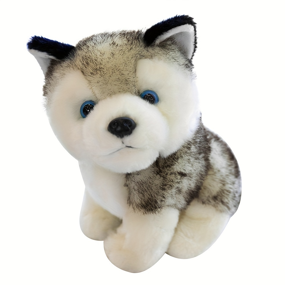 Husky Stuffed Animal Dog Toy, Soft Toys Kids Husky