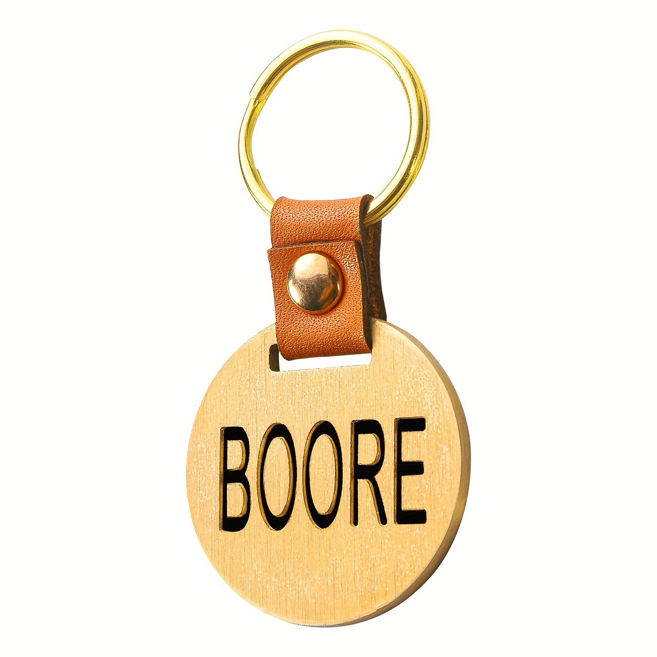TEMU Engraved Copper Pet Tags, Personalized Pet Id Tags For Dogs And Cats, Custom Double-sided For