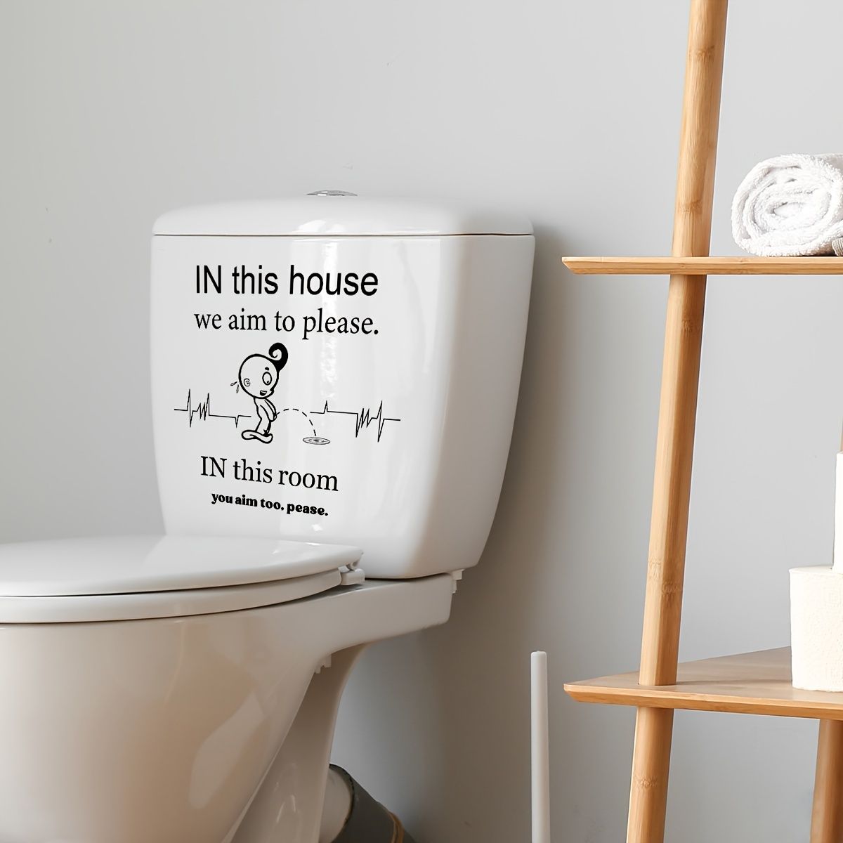 1 Sheet Cartoon Toilet Stickers Funny Decals Waterproof Pvc Wall Art Sign  Decor Removable Toilet Seat Quote Murals For Toilet Wc Restroom Door Seat  Bathroom Decoration - Tools & Home Improvement - Temu Canada