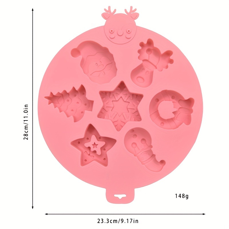 Christmas Snowflake Silicone Mold, 3d Fondant Mold For Diy Pudding  Chocolate Candy Desserts Gummy Handmade Soap Aromatherapy Candle Plaster  Polymer Clay Ice Cube, Bakeware, Cake Decorating Supplies, Baking Supplies,  Kitchen Items 