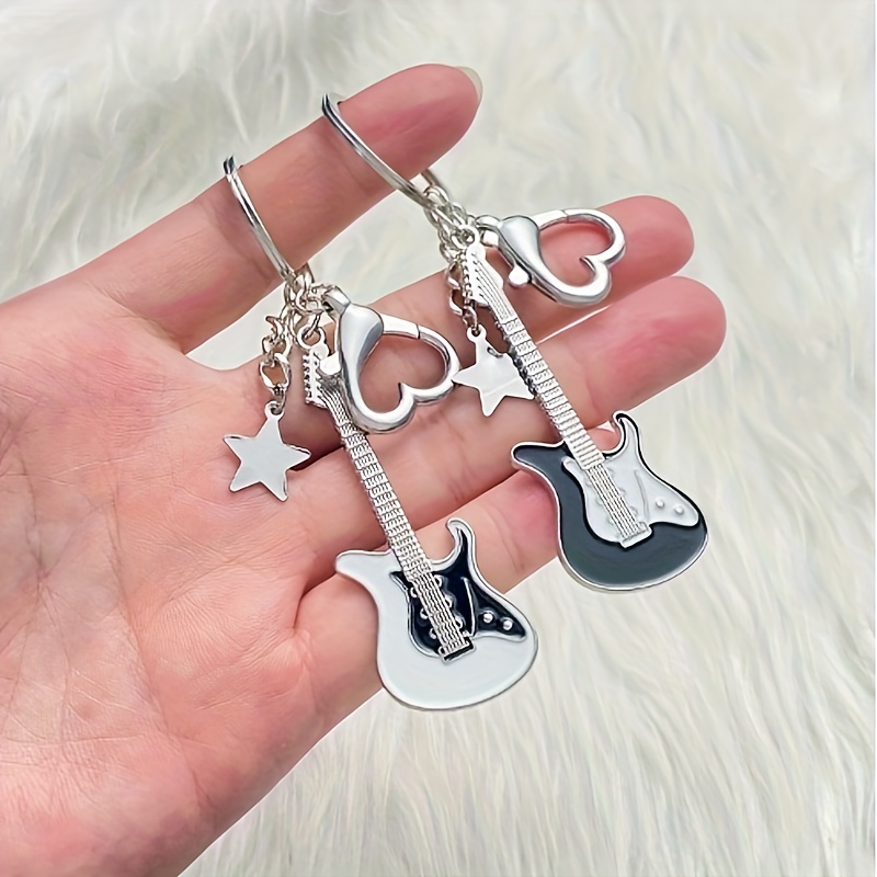 Guitar keychain with sale name editor