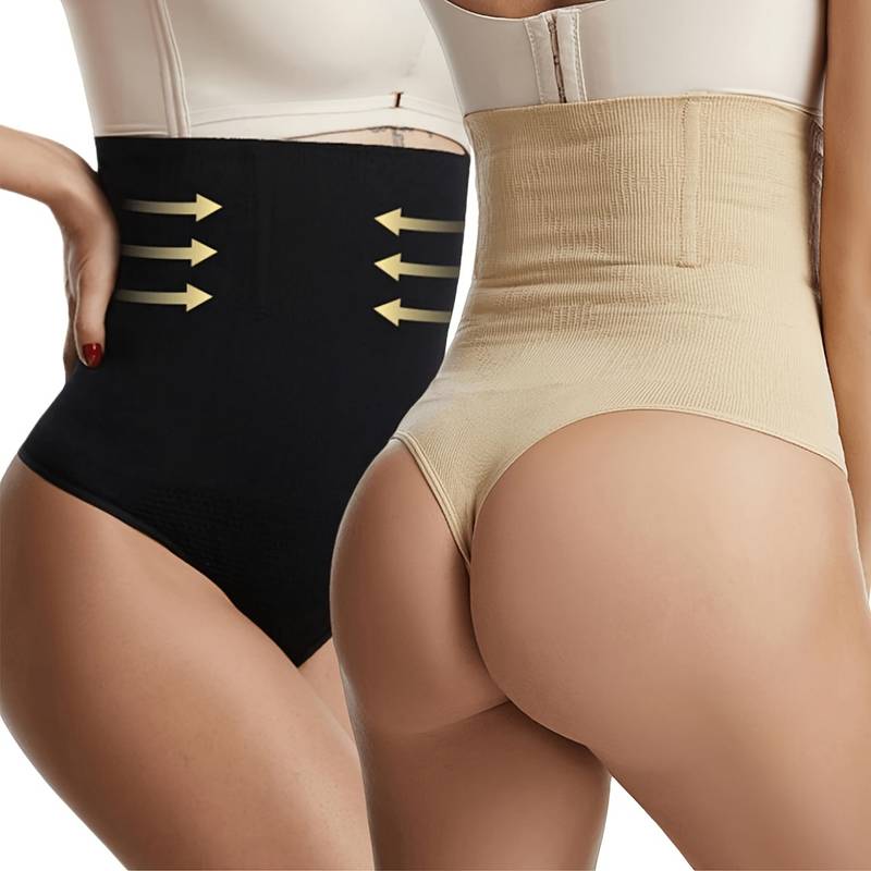 high waist shaping thongs tummy control compression slimming panties womens underwear shapewear details 0
