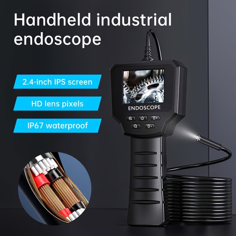 Caméra endoscopique - Dual caméra - Caméra d'inspection - Caméra à tube  étanche - avec