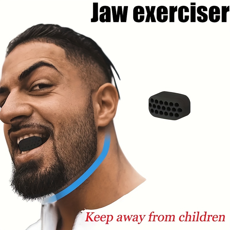 Silicone Jaw Exerciser Stronger Defined Jawline Neck Muscles - Temu