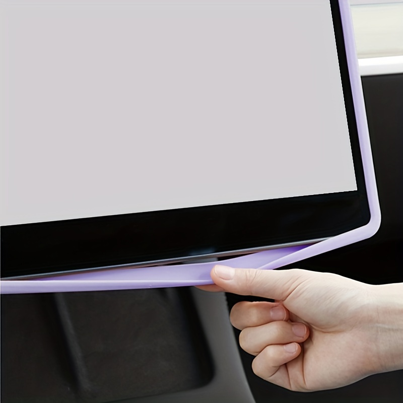 Suitable Model 3 Y Screen Protector Silicone Frame Car - Temu