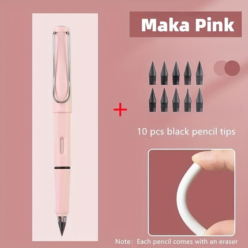 12pcs Macaron Colors Eternity Pencil 0.5mm Metal Pen