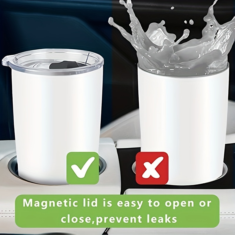 Spill-proof Magnetic Lid For Water Bottles And Tumblers - Keep Your Drinks  Secure And Fresh - Temu