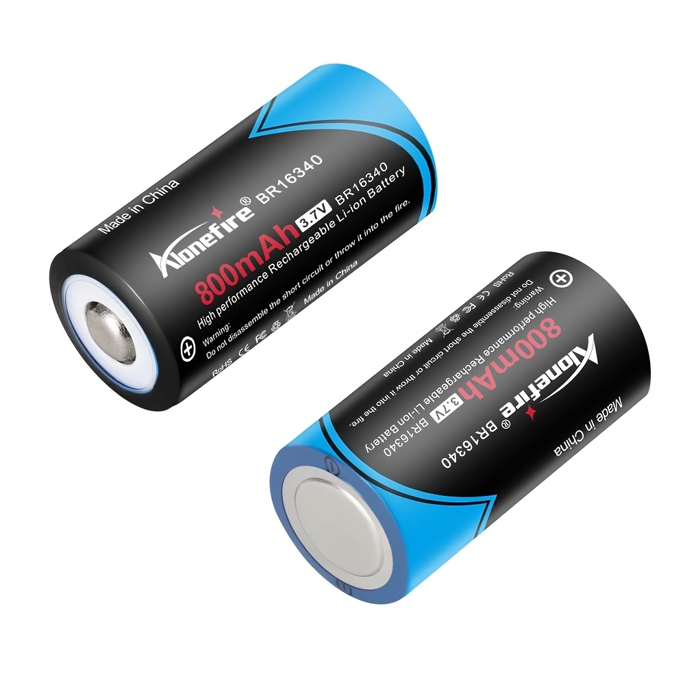 EEMB 4PACK CR123A Lithium Batteries 3V 1700mAh CR123 Battery with High  Capacity for Flashlight Toys Alarm System Non-Rechargeable Battery