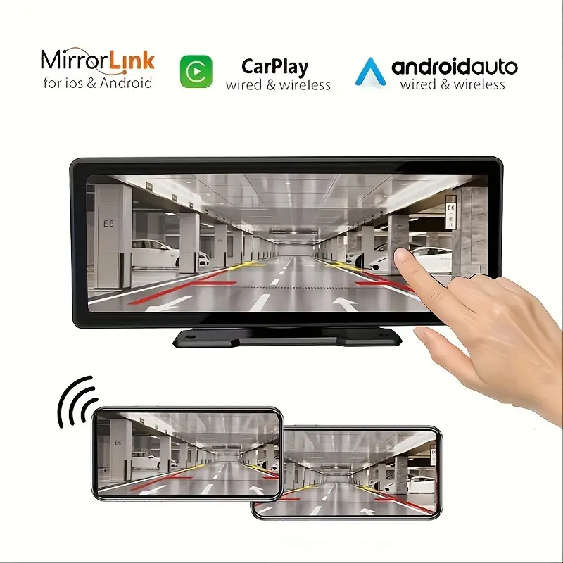 Carplay Inalámbrico Android Auto Car Stereo Soporte Pantalla