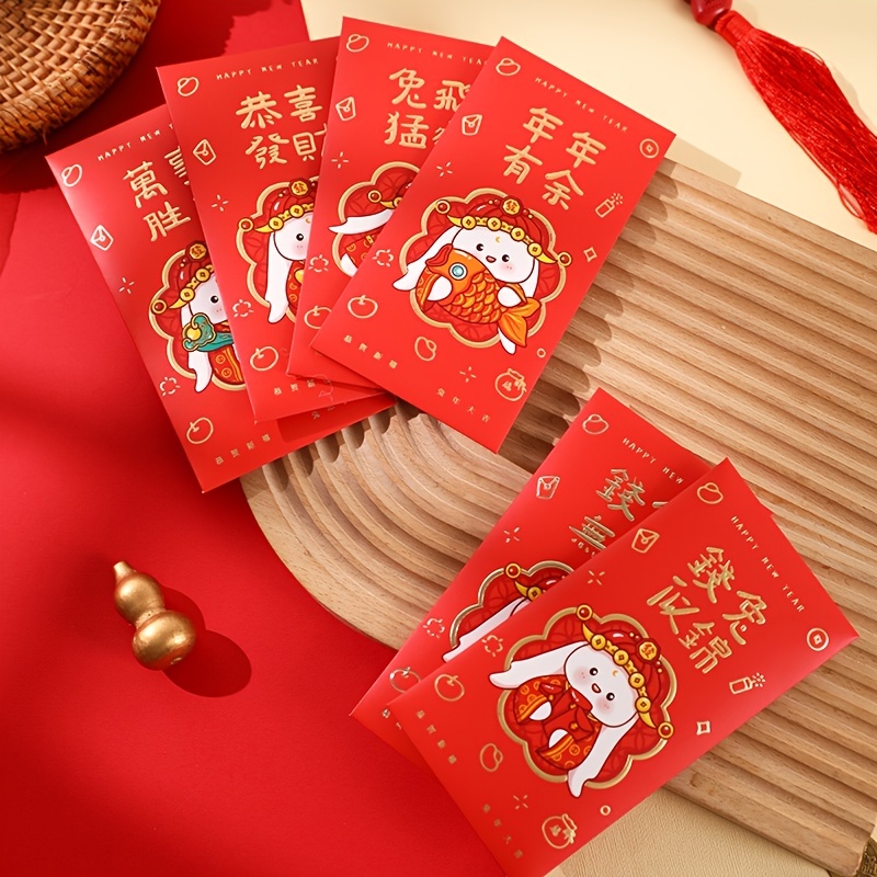 Chinese Red Packets, Red Envelopes, Chinese New Year Decor, Year Of The  Rabbit, Lucky Money, Hong Bao, Happy Lunar New Year, Chinese Lunar New Year  Supplies - Temu