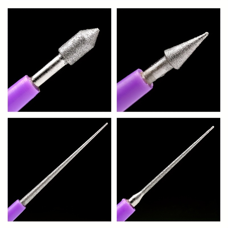 4pcs Diamond Tipped Bead Reamer, 4 Pcs Beading Hole Enlarger Tool For DIY  Jewelry Making