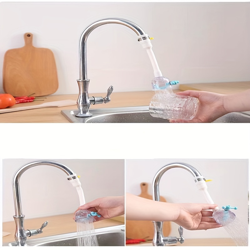 1pc water purifier kitchen bathroom faucet water saving and water saving device wheat rice stone extended water filter adjustable splash proof nozzle water saving device suitable for various fauce bathroom accessories faucet accessories details 3