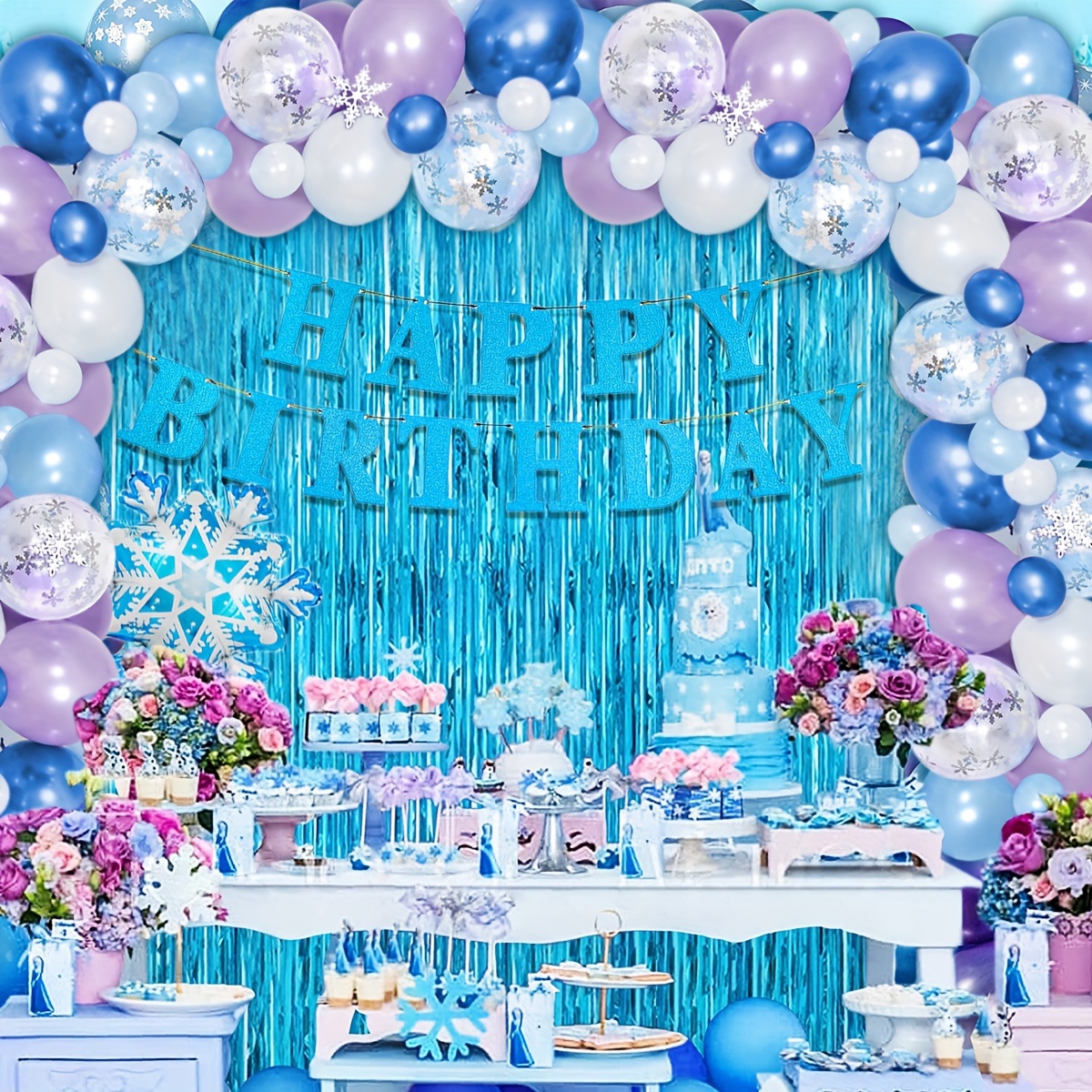 Frozen Birthday Decorations - Temu